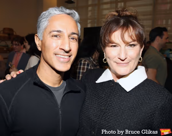 Maulik Pancholy and Ana Gasteyer Photo