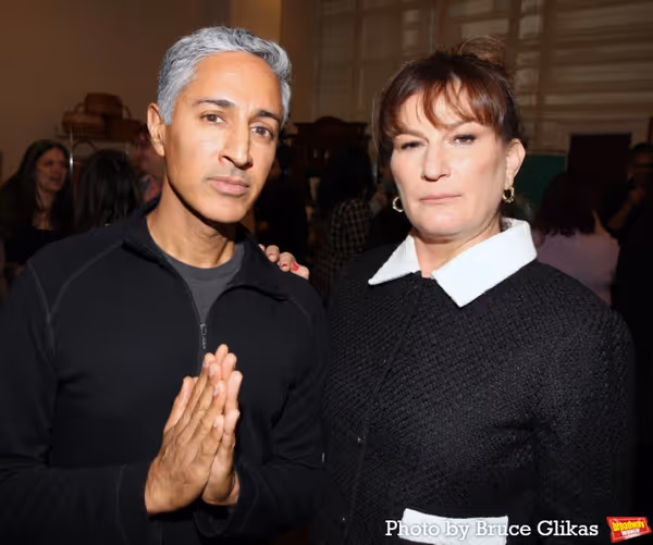 Maulik Pancholy and Ana Gasteyer Photo