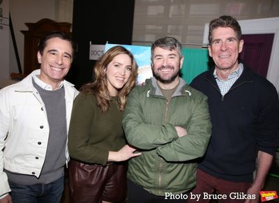 Director/Choreographer Christopher Gattelli, Alex Brightman, Sara Chase and Book/Scor Photo