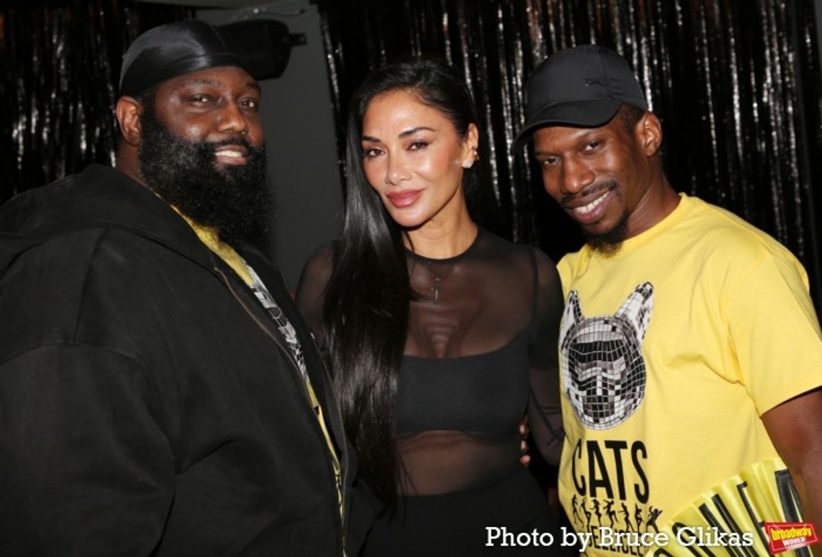 Co-Choreographer Arturo Lyons, Nicole Scherzinger and Co-Choreographer Omari Wiles at 