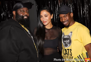Co-Choreographer Arturo Lyons, Nicole Scherzinger and Co-Choreographer Omari Wiles Photo