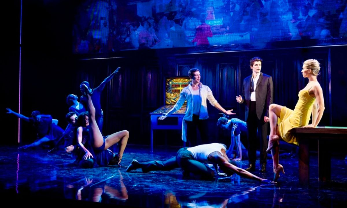 DREW MINARD, ARTON COWPERTHWAITE, LIBBY LLOYD and Company of GOTTA DANCE! photo by Christopher Duggan at 