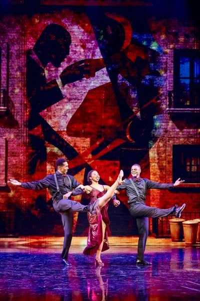 BRANDON BURKS, KATE LOUISSAINT and AHMAD SIMMONS in GOTTA DANCE! photo by Christopher Photo