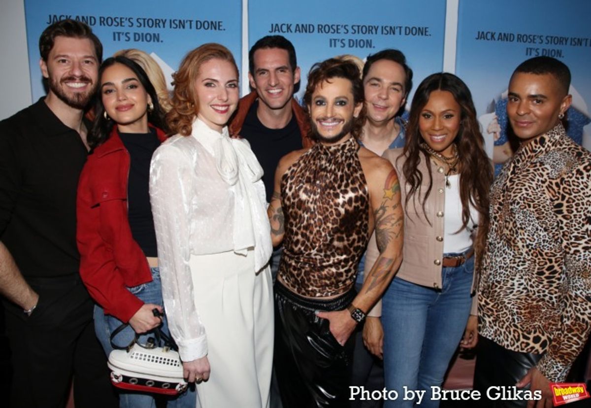 Constantine Rousouli, Melissa Barrera, John Riddle, Marla Mindelle, Frankie Grande, Jim Parsons, Deborah Cox and Layton Williams at 