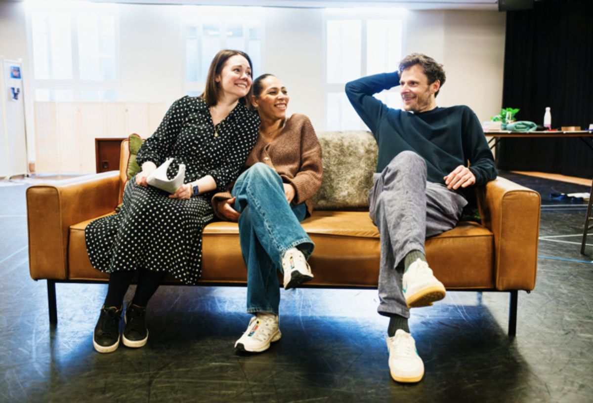 Gina Beck, Simbi Akande, Rupert Young at 