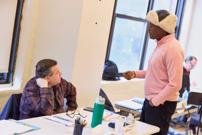 David Lindsay-Abaire and Kenny Leon  Photo