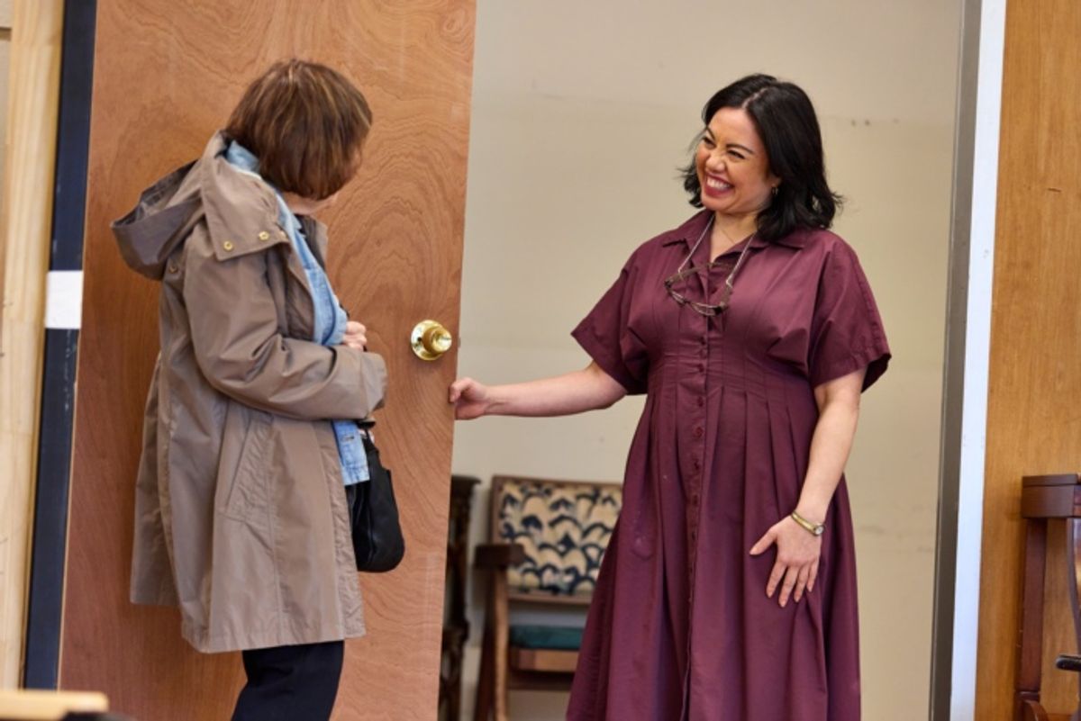 Marylouise Burke, Maria Christina Oliveras at 