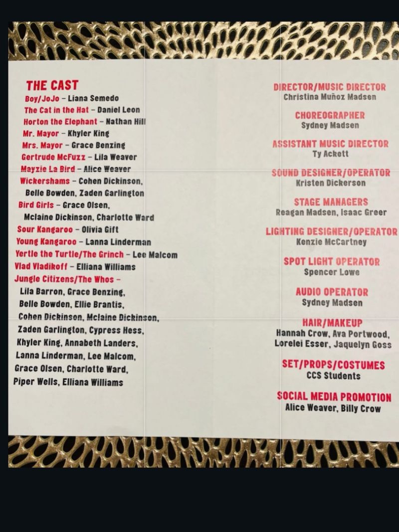 Review: SEUSSICAL JR at Conway Christian High School  Image