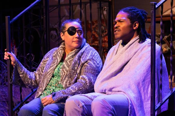 Christine Treglia and Rodney Witherspoon in THE COMEUPPANCE at Wilbury Theatre Group; Photo