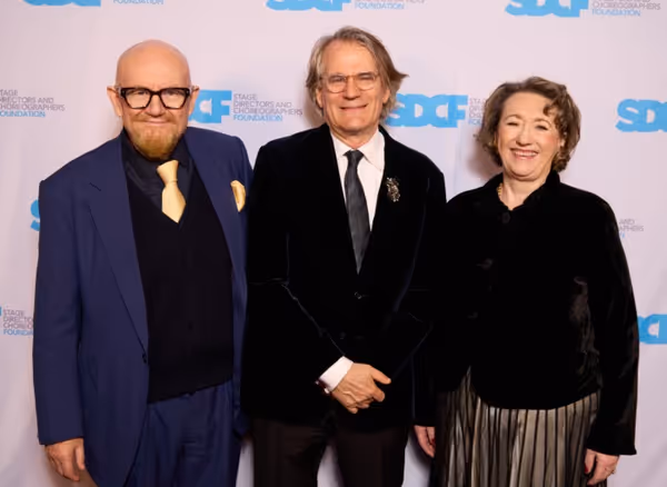 Sir Howard Panter, Bartlett Sher, and Dame Rosemary Squire  Photo