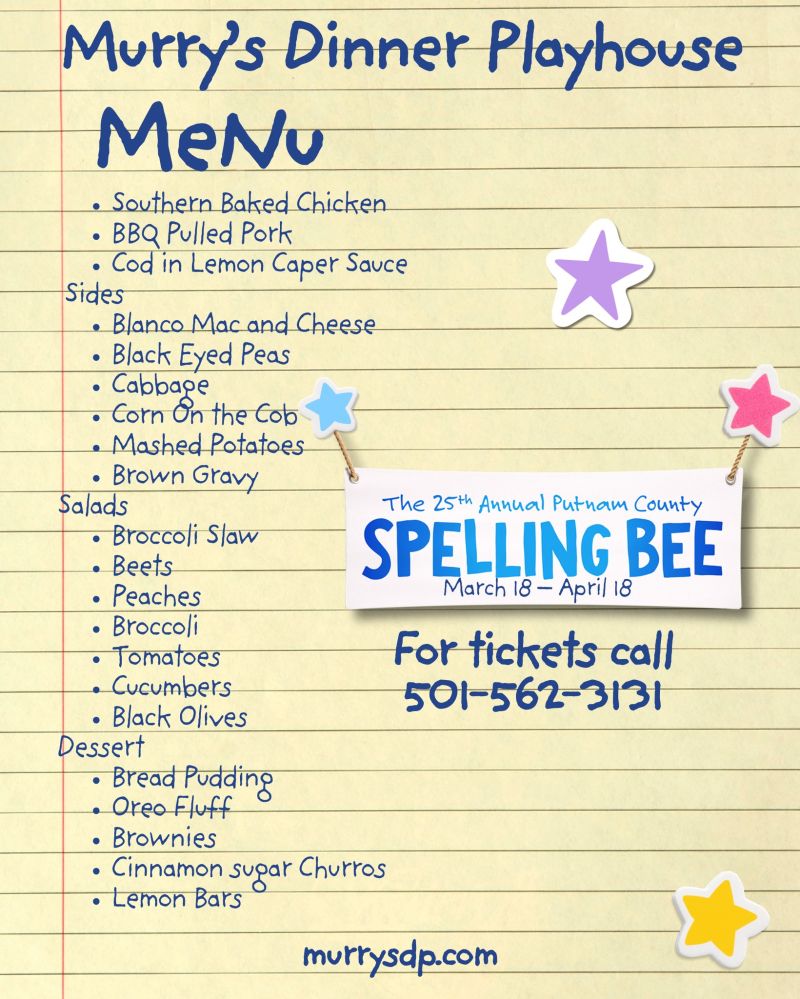 Review: THE 25TH ANNUAL PUTNAM COUNTY SPELLING BEE at Murry's Dinner Playhouse in Little Rock  Image