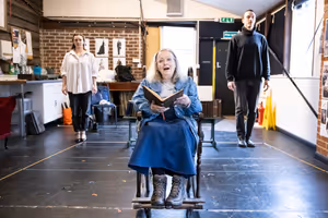 (L-R) Jessica Rhodes as 'Young Victoria', Amanda Boxer as 'Victoria', and Rowan Polon Photo