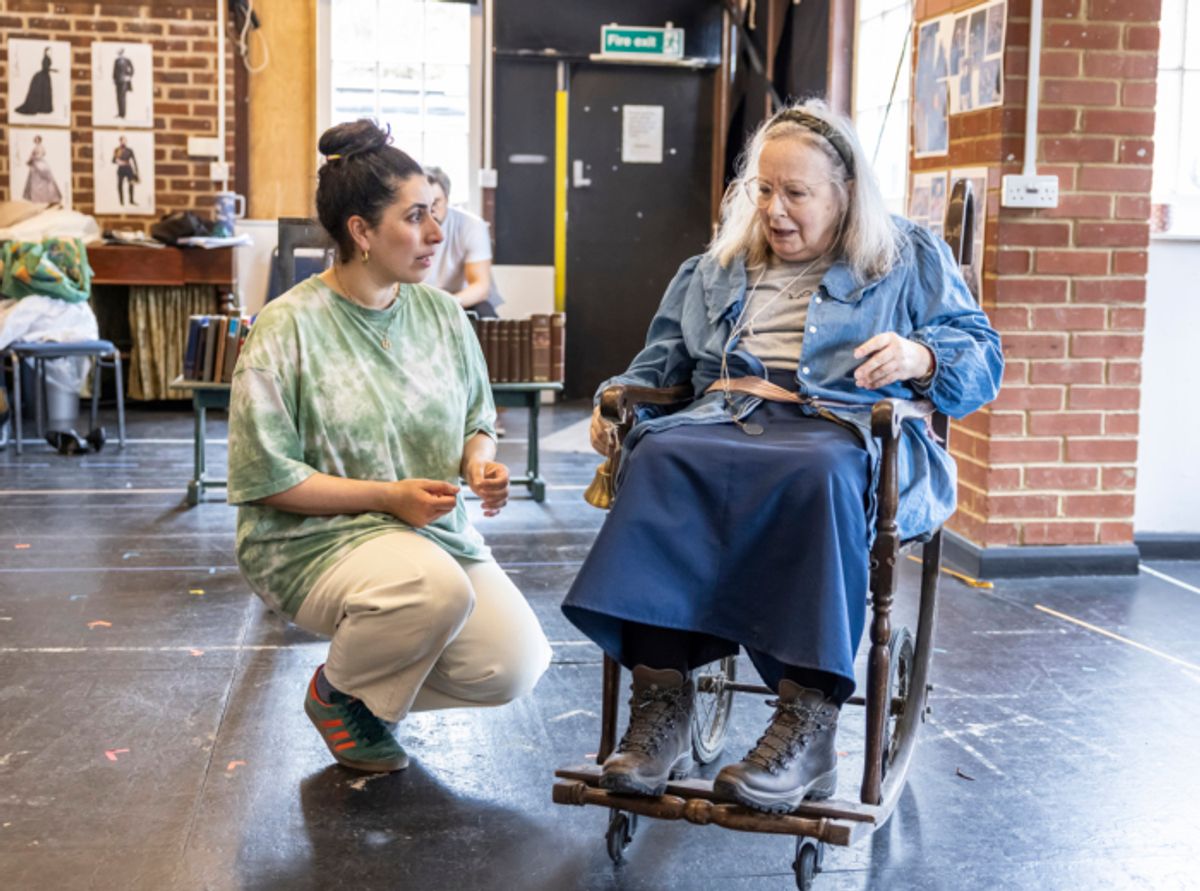 (L-R) Lydia Bakelmun as 'Beatrice' and Amanda Boxer as 'Victoria' at Photos: In Rehearsal For VICTORIA: A QUEEN UNBOUND at the Watermill Theatre