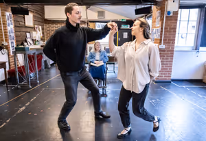 (L-R) Rowan Polonski as 'Albert', Amanda Boxer as 'Victoria', and Jessica Rhodes as ' Photo
