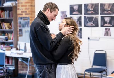 (L-R) Rowan Polonski as 'Albert' and Jessica Rhodes as 'Young Victoria' Photo
