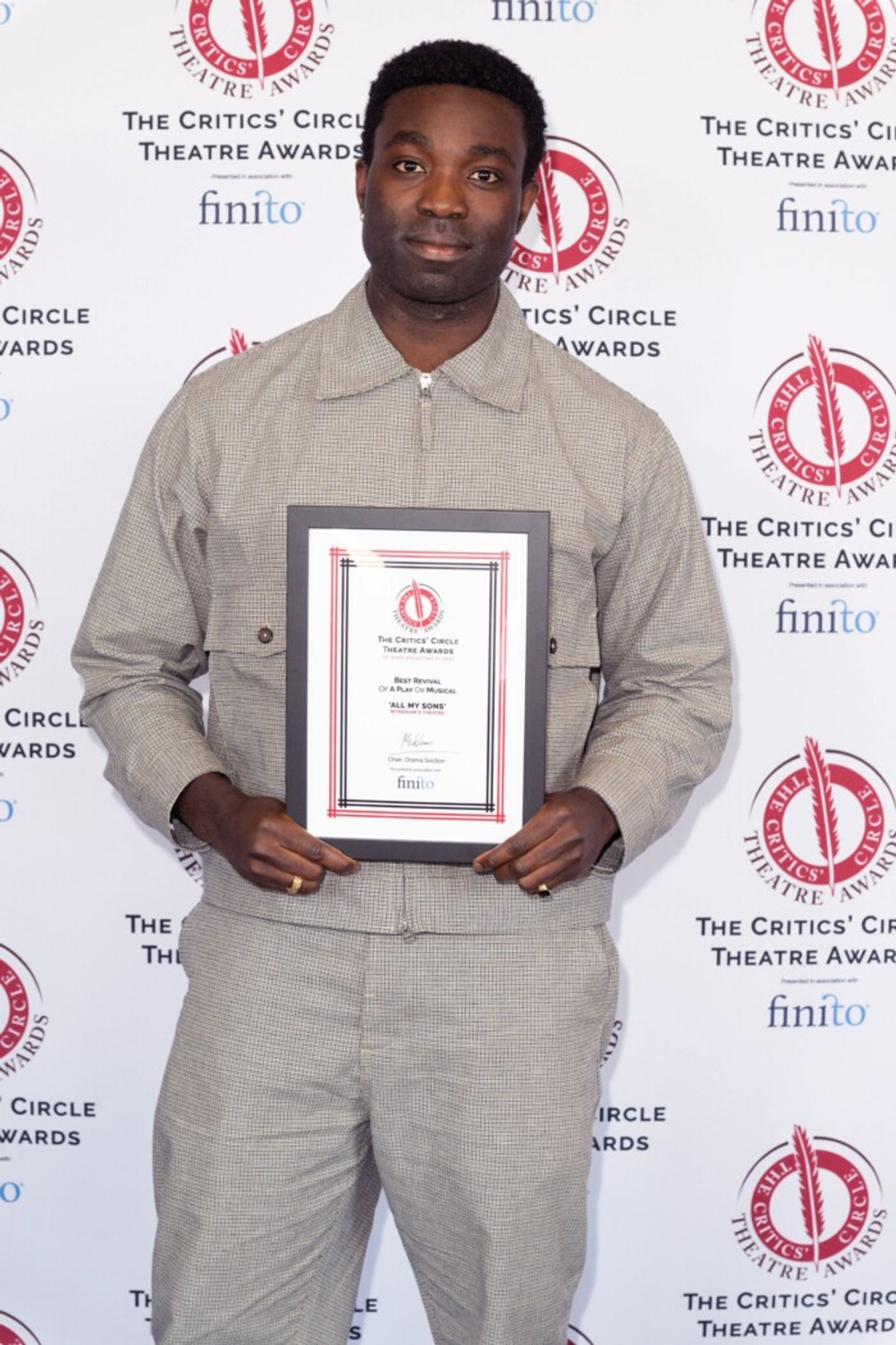 Photos: ALL MY SONS And INTO THE WOODS Lead Winners At 2026 Critics’ Circle Theatre Awards Photos: ALL MY SONS And INTO THE WOODS Lead Winners At 2026 Critics’ Circle Theatre Awards Image