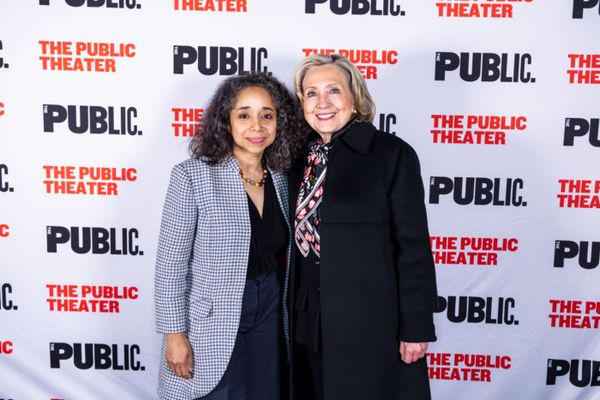 Playwright and former U.S. Ambassador Julissa Reynoso and Secretary Hillary Rodham Cl Photo