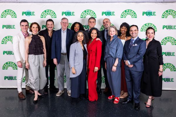 The company and playwrights Julissa Reynoso and Michael J. Chepiga  Photo