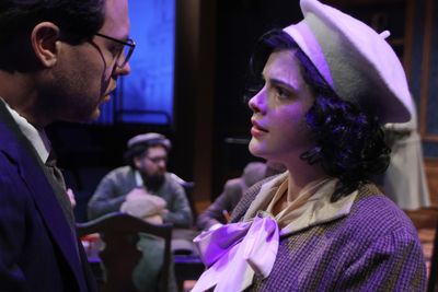 Ian Lewis as Percy and Clara Marsh as Nellie Photo