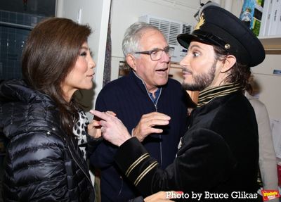 Frankie Grande, Les Moonves and Julie Chen Moonves  Photo
