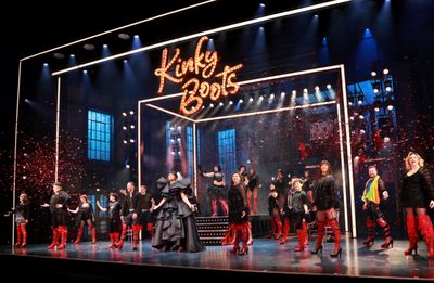 Cast members including Matt Cardle, Johannes Radebe and Courtney Bowman Photo