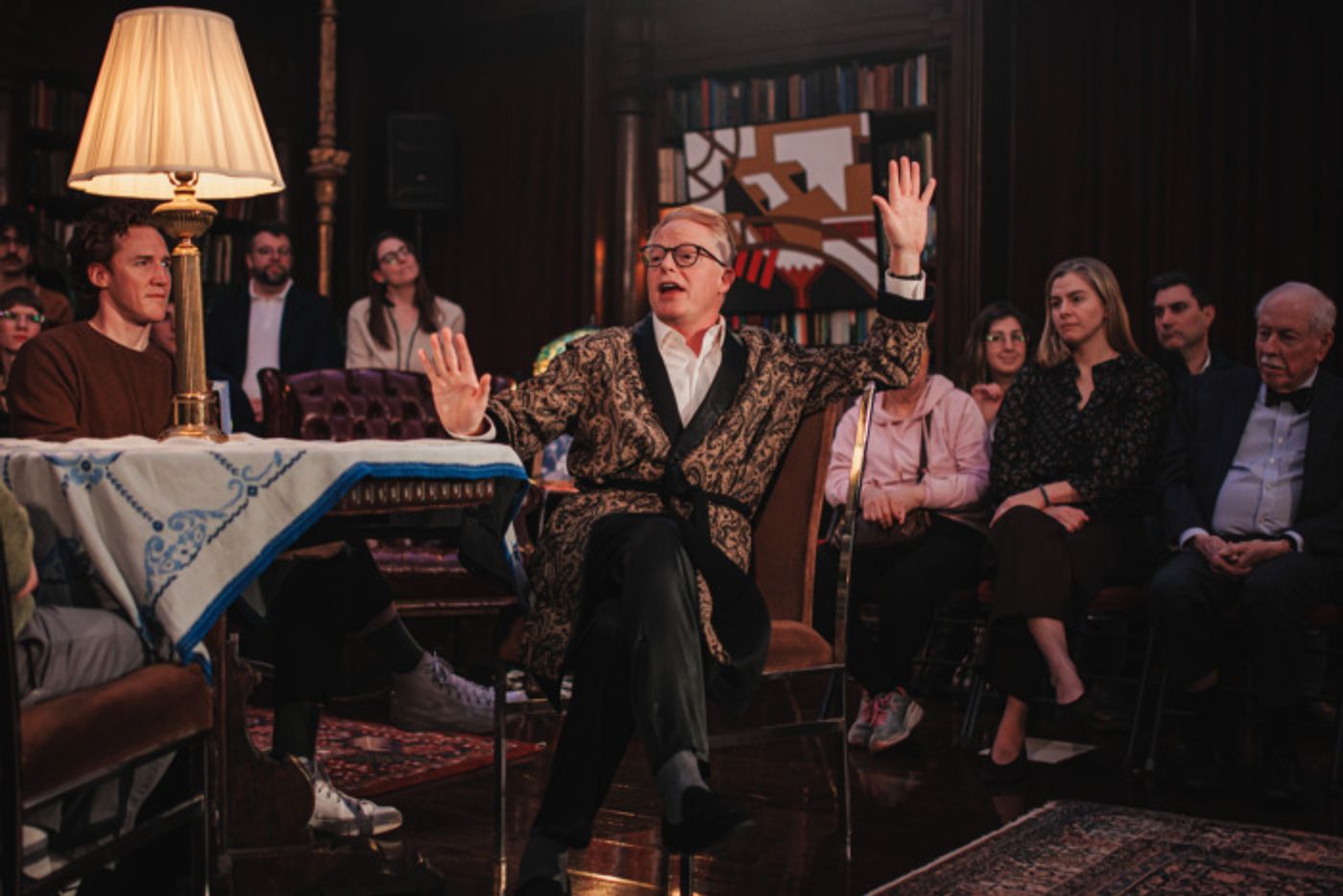 Photos: Jesse Tyler Ferguson as Truman Capote in TRU Off-Broadway Photos: Jesse Tyler Ferguson as Truman Capote in TRU Off-Broadway Image