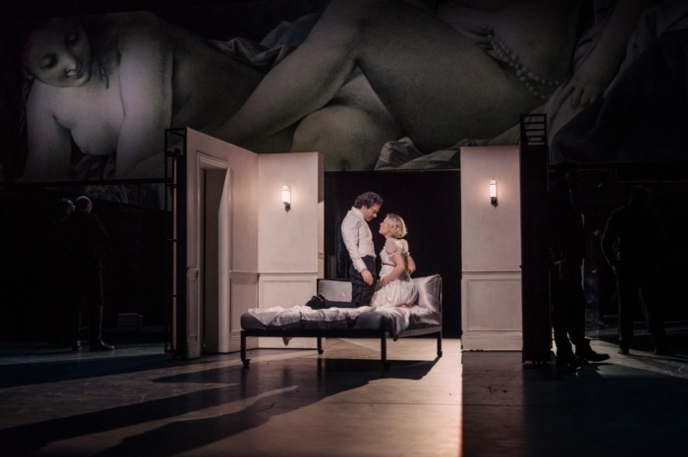 Photos: Monica Barbaro, Lesley Manville and Aidan Turner in LES LIAISONS DANGEREUSES Photos: Monica Barbaro, Lesley Manville and Aidan Turner in LES LIAISONS DANGEREUSES Image