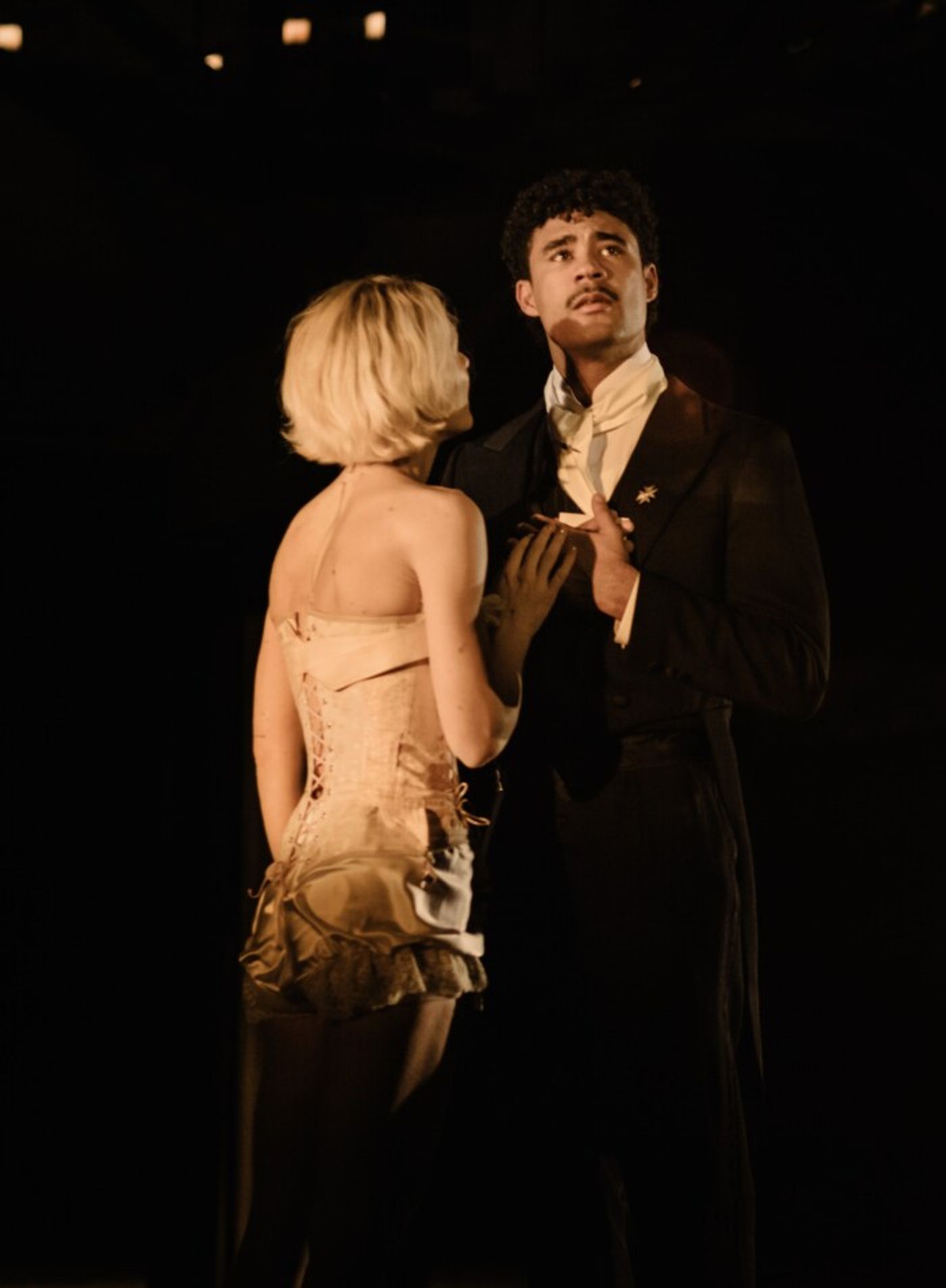 Photos: Monica Barbaro, Lesley Manville and Aidan Turner in LES LIAISONS DANGEREUSES Photos: Monica Barbaro, Lesley Manville and Aidan Turner in LES LIAISONS DANGEREUSES Image