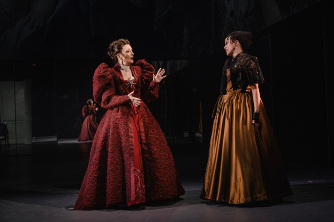 Photos: Monica Barbaro, Lesley Manville and Aidan Turner in LES LIAISONS DANGEREUSES Photos: Monica Barbaro, Lesley Manville and Aidan Turner in LES LIAISONS DANGEREUSES Image