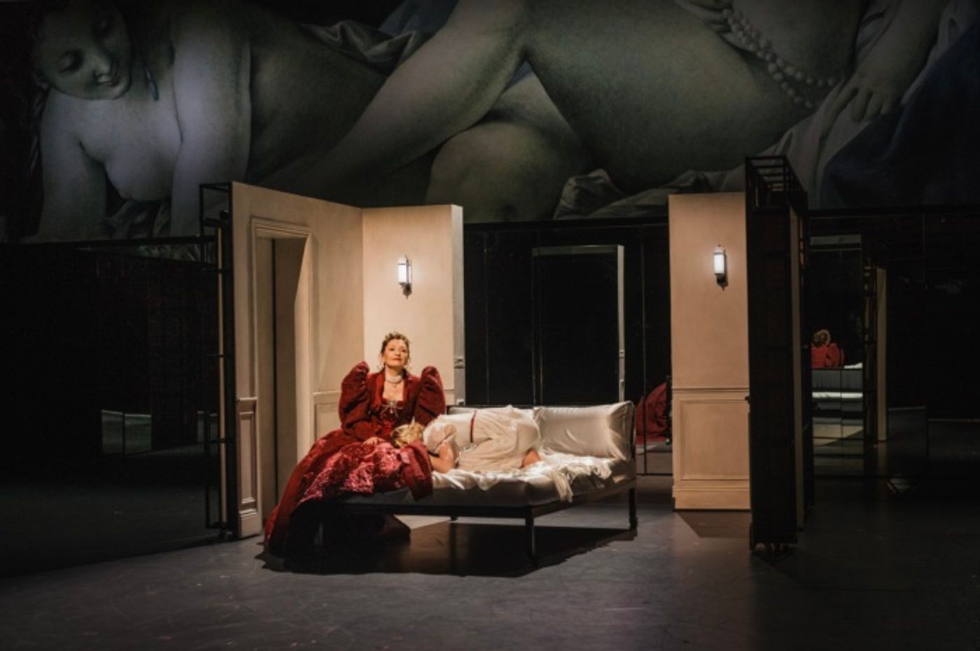 Photos: Monica Barbaro, Lesley Manville and Aidan Turner in LES LIAISONS DANGEREUSES Photos: Monica Barbaro, Lesley Manville and Aidan Turner in LES LIAISONS DANGEREUSES Image