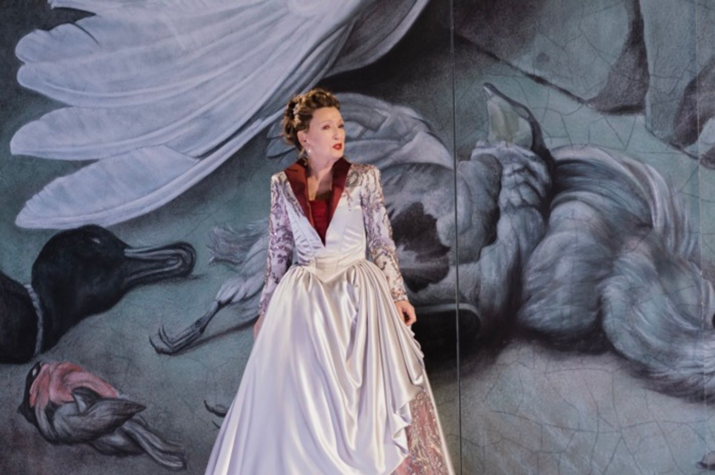 Photos: Monica Barbaro, Lesley Manville and Aidan Turner in LES LIAISONS DANGEREUSES Photos: Monica Barbaro, Lesley Manville and Aidan Turner in LES LIAISONS DANGEREUSES Image