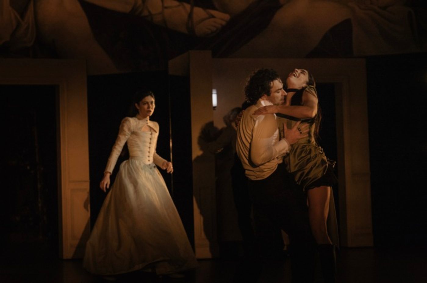 Photos: Monica Barbaro, Lesley Manville and Aidan Turner in LES LIAISONS DANGEREUSES Photos: Monica Barbaro, Lesley Manville and Aidan Turner in LES LIAISONS DANGEREUSES Image