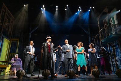 Forrest McClendon, Stanley Martin & the cast of Jelly's Last Jam Photo