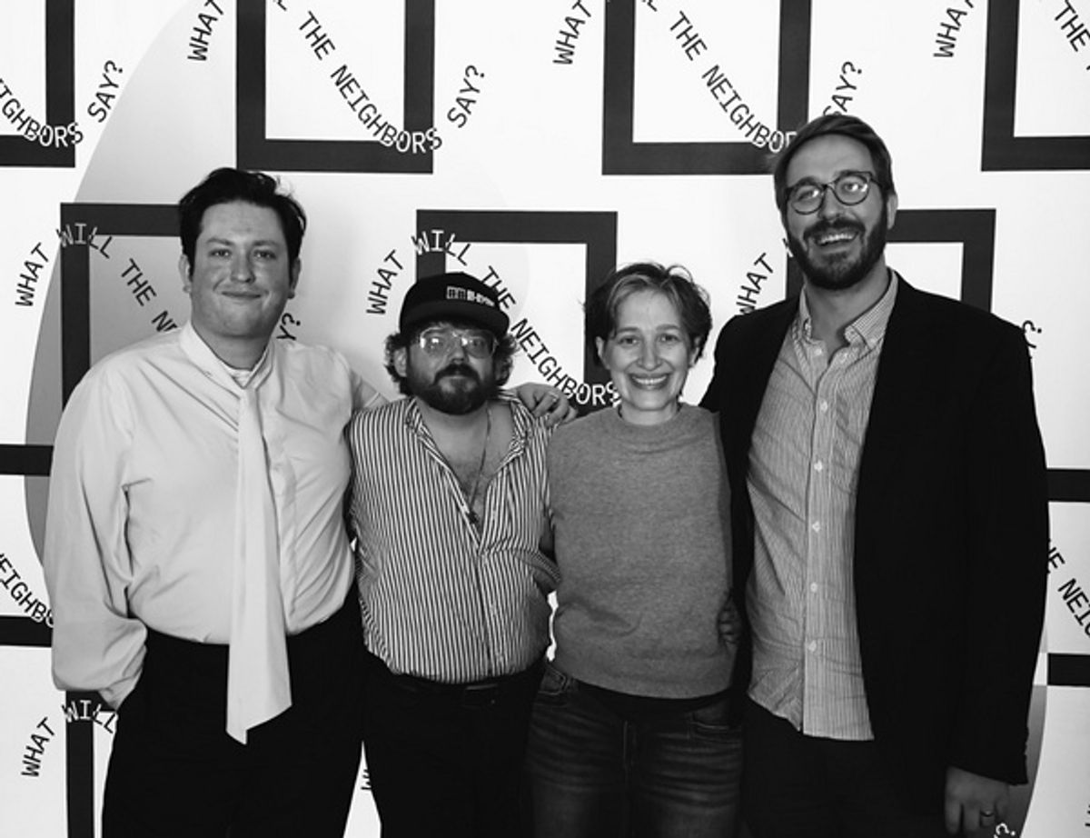 James Clements, Brian Reager, Kira Simring and Sam Hood Adrain  at 