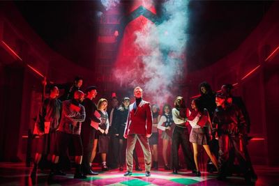 Adam Cooper (centre) as Callahan  Photo