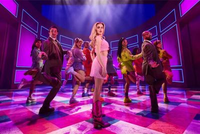 Amber Davies (centre) as Elle Woods & the cast  Photo