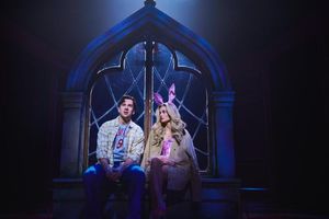 George Crawford as Emmett & Amber Davies as Elle Woods Photo
