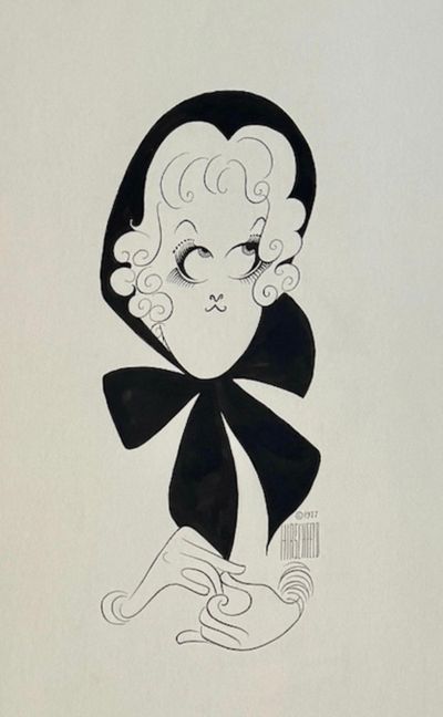 Al Hirschfeld (1903
-
2003)
Meryl Streep in "Happy End"
Sight: 22 1/4 x 13 3/4 inches Photo