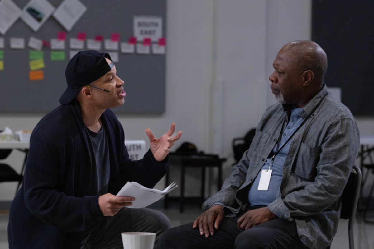 member Glenn Davis with Michael Potts  at 