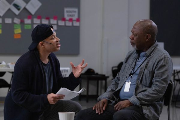 member Glenn Davis with Michael Potts  Photo