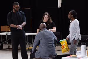 Tarell Alvin McCraney, Michael Potts, Kathleen Barrett and Awoye Timpo Photo