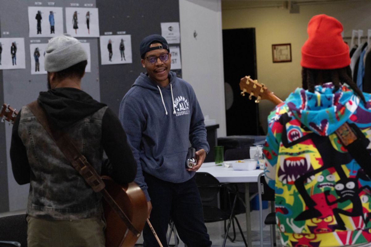 Jon Michael Hill and Namir Smallwood with Esco Jouléy  at 