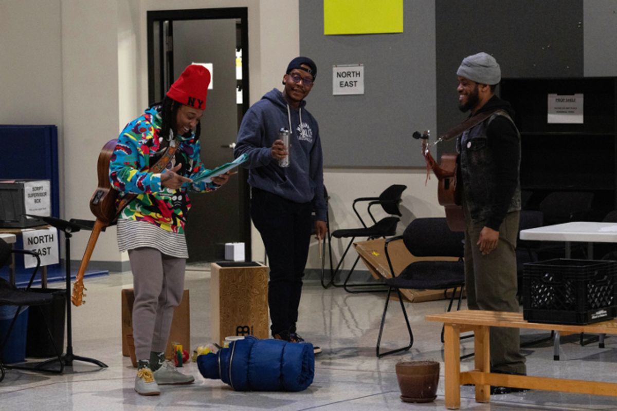 Esco Jouléy with Namir Smallwood and Jon Michael Hill  at 