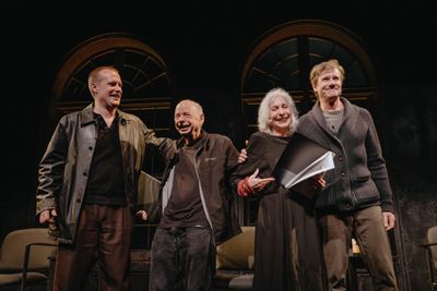John Early, Wallace Shawn, Deborah Eisenberg, and Josh Hamilton Photo