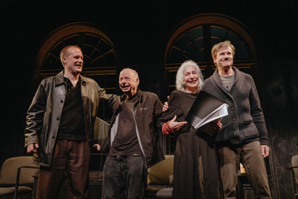 John Early, Wallace Shawn, Deborah Eisenberg, and Josh Hamilton Photo