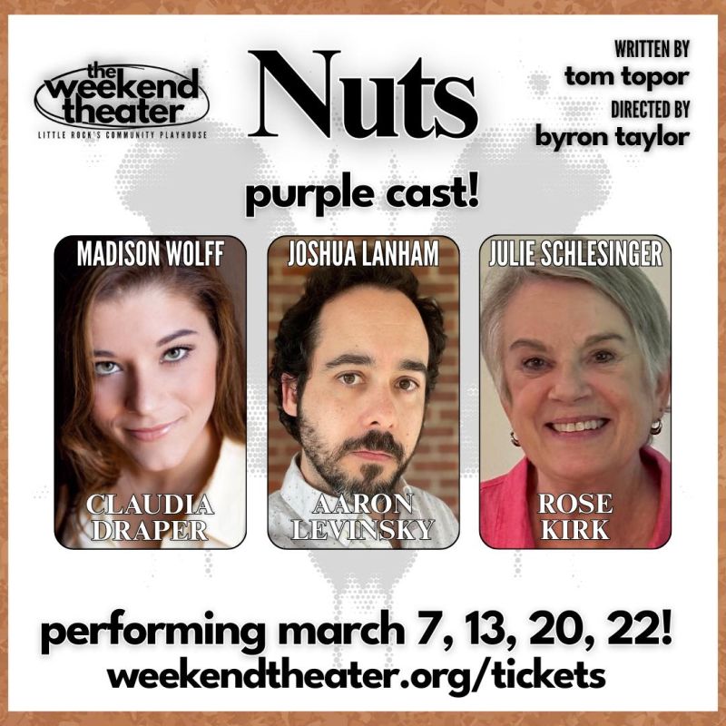 Review: NUTS at The Weekend Theater in Little Rock Image
