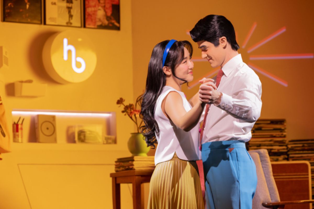 Claire Kwon and Darren Criss at 