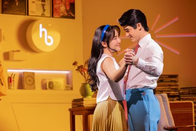 Claire Kwon and Darren Criss Photo