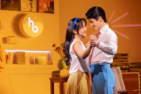 Claire Kwon and Darren Criss Photo