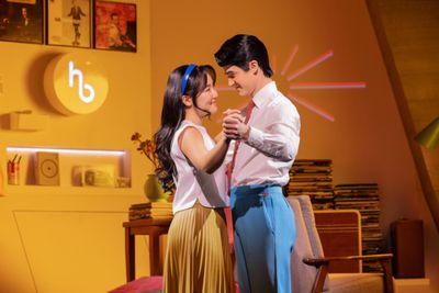 Claire Kwon and Darren Criss Photo